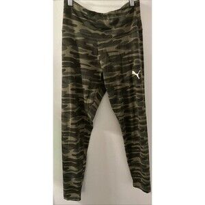 PUMA Size Medium Women's Logo Leggings - Puma Camouflage Pattern